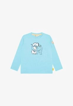 Steiff LANGARM HAPPY HIPPO - Langarmshirt - Blue Topaz