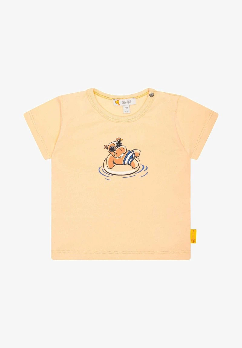 Steiff KURZARM HAPPY HIPPO - T-Shirt Print - Peach Fuzz – Bild 5