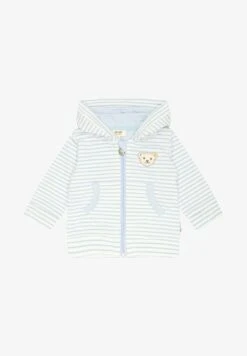 Steiff GOTS BABY WELLNESS KLASSISCH MIT REISSVERSCHLU - Sweatjacke - Celestial Blue