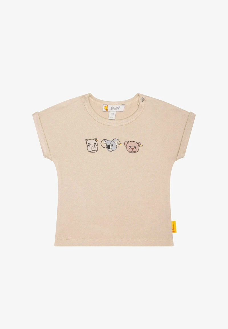 Steiff KURZARM LAZY NILS - T-Shirt Print - Doeskin – Bild 4