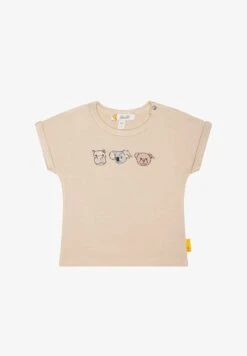 Steiff KURZARM LAZY NILS - T-Shirt Print - Doeskin