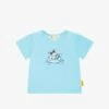 Steiff KURZARM HAPPY HIPPO - T-Shirt Print - Blue Topaz