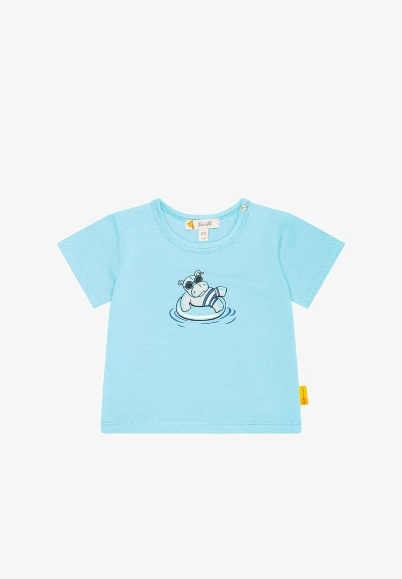 Steiff KURZARM HAPPY HIPPO - T-Shirt Print - Peach Fuzz – Bild 6