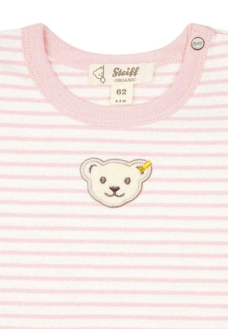 Steiff UNISEX KURZARM WELLNESS MIT TEDDYKOPF - T-Shirt Print - Silver Pink – Bild 3