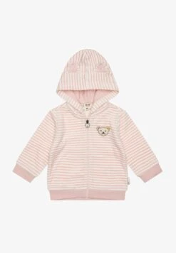 Steiff WELLNESS MIT TEDDYBÄROHREN - Sweatjacke - Silver Pink