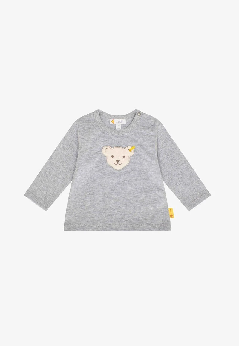 Steiff CLASSIC MIT TEDDYKOPF - Langarmshirt - Soft Grey Melange – Bild 5
