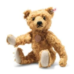 STEIFF 006104 Teddies For Tomorrow Linus Teddybär, Rotbraun 35 Cm
