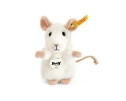 STEIFF 056215 Pilla Maus 10 Cm Weiß Aufwartend