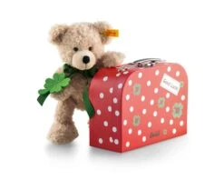 STEIFF 114007 Fynn Teddybär Im Koffer 24 Cm Beige