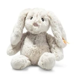 STEIFF 242243 Soft Cuddly Friends Hoppie Hase, Hellgrau 20 Cm