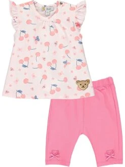 Steiff 2tlg. Outfit In Rosa/ Pink