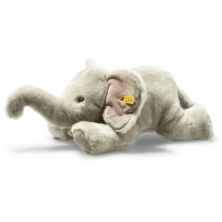 Steiff Elefant Trampili Grau Liegend, 42 Cm