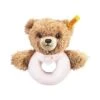 Steiff Greifling Schlaf-gut Bär Mit Rassel In Rosa