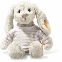 Steiff Hase Hoppie Hellgrau Mit T-Shirt, 26 Cm