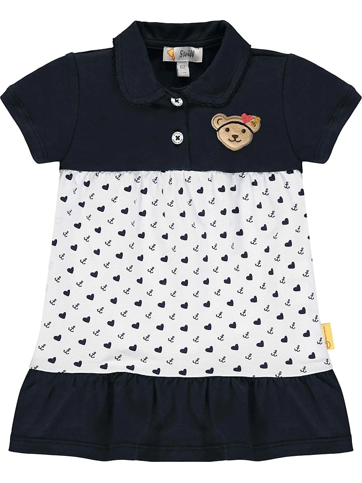 Steiff Kleid In Schwarz/ Weiß