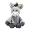 Steiff Kuscheliter Esel Dinkie Soft Cuddly Friends 20cm In Grau