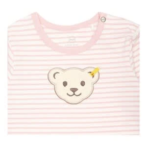 Steiff Overall Mit Fuß Ringel Bär In Rosa – Bild 3