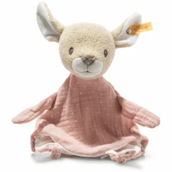 Steiff Raja Reh Schmusetuch, Beige/rosa