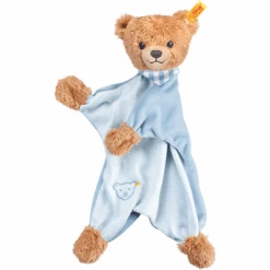 Steiff Schlaf-gut-Bär Schmusetuch Blau, 30 Cm