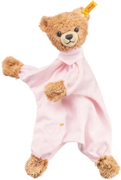 Steiff Schlaf Gut Bär Schmusetuch 30 Cm Rosa