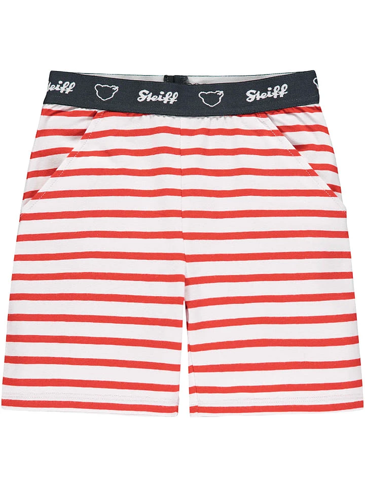 Steiff Shorts In Rot/ Weiß