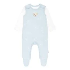 Steiff Strampler-Set Elefanten In Hellblau