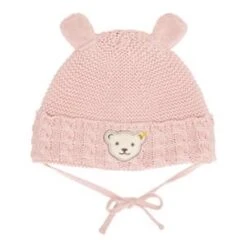Steiff Strickmütze Mit Ohren In Rosa