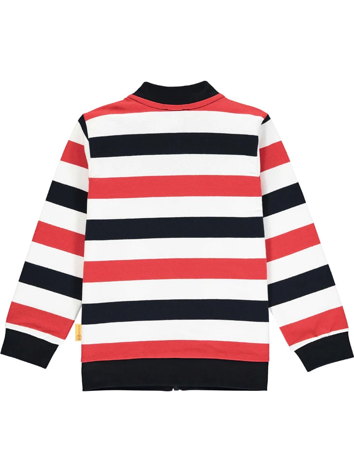 Steiff Sweatjacke In Dunkelblau/ Rot/ Weiß – Bild 2