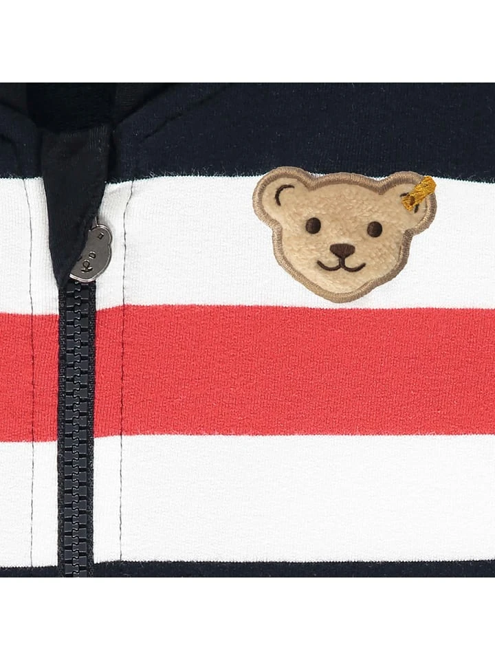 Steiff Sweatjacke In Dunkelblau/ Rot/ Weiß – Bild 3