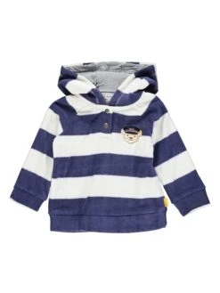 Steiff Sweatshirt In Blau/ Weiß