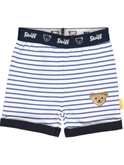 Steiff Sweatshorts In Blau/ Weiß