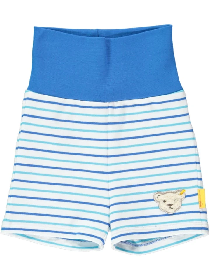 Steiff Sweatshorts In Türkis/ Blau